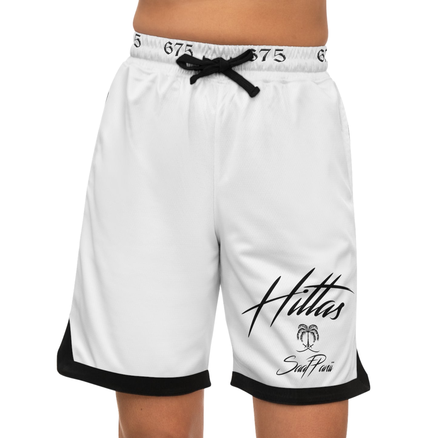 675 Records Basketball Shorts - White