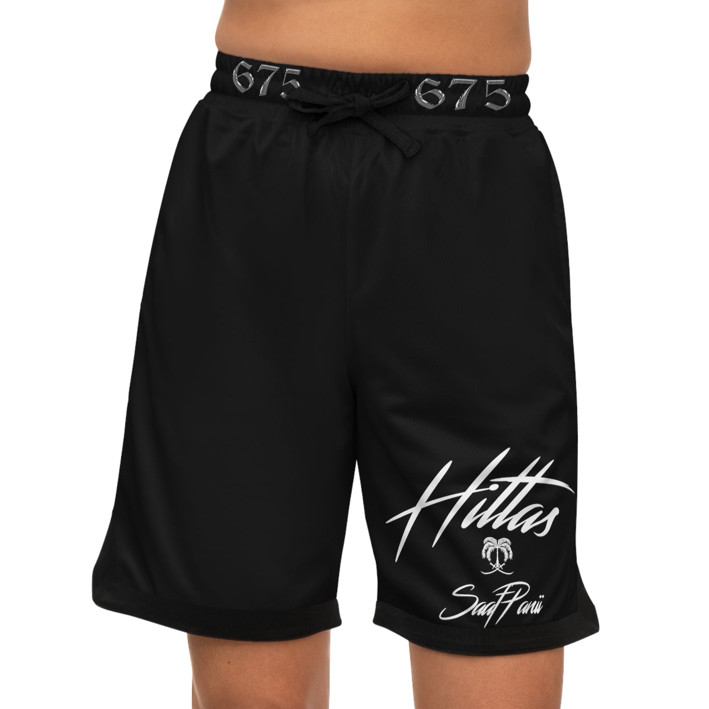 675 Records Basketball Shorts - Black